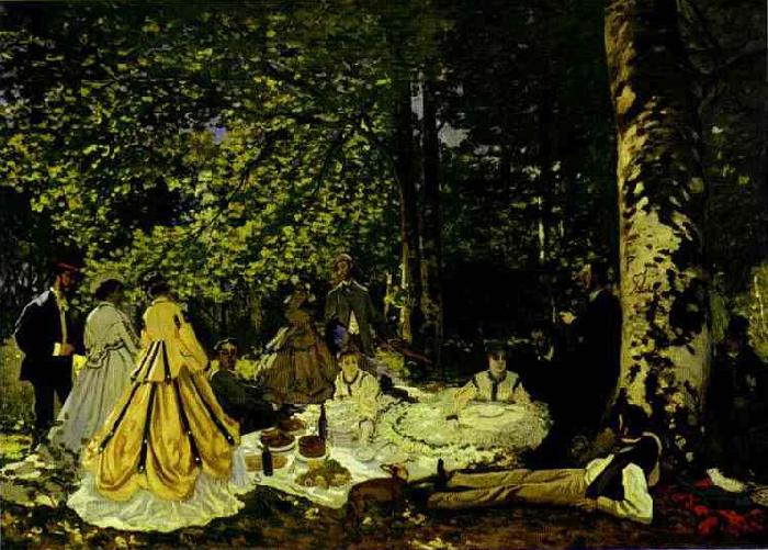 Claude Monet Le dejeuner sur l herbe oil painting image